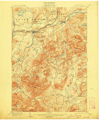 Ausable New York Historical topographic map, 1:62500 scale, 15 X 15 Minute, Year 1903