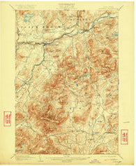 Ausable New York Historical topographic map, 1:62500 scale, 15 X 15 Minute, Year 1903