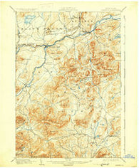 Ausable New York Historical topographic map, 1:62500 scale, 15 X 15 Minute, Year 1903