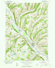 Avoca New York Historical topographic map, 1:24000 scale, 7.5 X 7.5 Minute, Year 1953