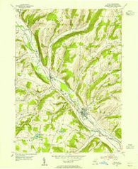 Avoca New York Historical topographic map, 1:24000 scale, 7.5 X 7.5 Minute, Year 1953