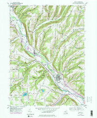 Avoca New York Historical topographic map, 1:24000 scale, 7.5 X 7.5 Minute, Year 1953