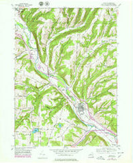 Avoca New York Historical topographic map, 1:24000 scale, 7.5 X 7.5 Minute, Year 1953