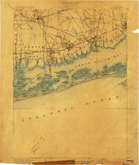 Babylon New York Historical topographic map, 1:62500 scale, 15 X 15 Minute, Year 1903