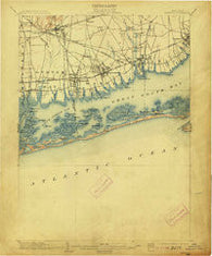 Babylon New York Historical topographic map, 1:62500 scale, 15 X 15 Minute, Year 1903