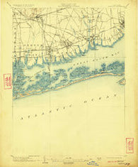 Babylon New York Historical topographic map, 1:62500 scale, 15 X 15 Minute, Year 1903