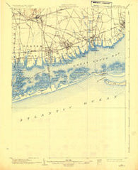 Babylon New York Historical topographic map, 1:62500 scale, 15 X 15 Minute, Year 1903