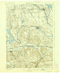 Baldwinsville New York Historical topographic map, 1:62500 scale, 15 X 15 Minute, Year 1900