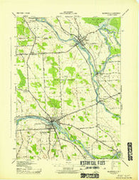 Baldwinsville New York Historical topographic map, 1:31680 scale, 7.5 X 7.5 Minute, Year 1943