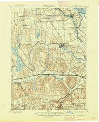 Baldwinsville New York Historical topographic map, 1:62500 scale, 15 X 15 Minute, Year 1900