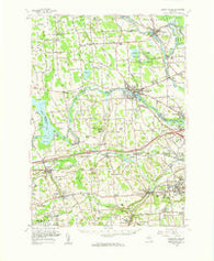 Baldwinsville New York Historical topographic map, 1:62500 scale, 15 X 15 Minute, Year 1957