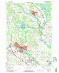 Baldwinsville New York Historical topographic map, 1:24000 scale, 7.5 X 7.5 Minute, Year 1973