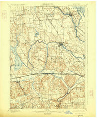 Baldwinsville New York Historical topographic map, 1:62500 scale, 15 X 15 Minute, Year 1900
