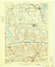 Baldwinsville New York Historical topographic map, 1:62500 scale, 15 X 15 Minute, Year 1900