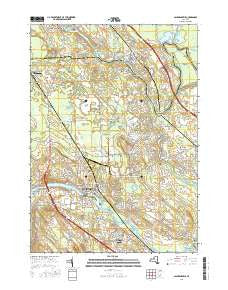 Baldwinsville New York Current topographic map, 1:24000 scale, 7.5 X 7.5 Minute, Year 2016