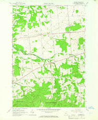 Bangor New York Historical topographic map, 1:24000 scale, 7.5 X 7.5 Minute, Year 1964