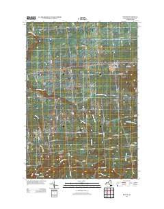 Bangor New York Historical topographic map, 1:24000 scale, 7.5 X 7.5 Minute, Year 2013