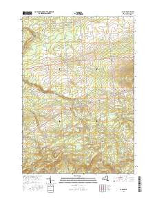 Bangor New York Current topographic map, 1:24000 scale, 7.5 X 7.5 Minute, Year 2016