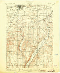 Batavia New York Historical topographic map, 1:62500 scale, 15 X 15 Minute, Year 1904