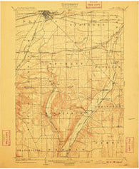 Batavia New York Historical topographic map, 1:62500 scale, 15 X 15 Minute, Year 1904