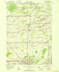 Batavia North New York Historical topographic map, 1:24000 scale, 7.5 X 7.5 Minute, Year 1951