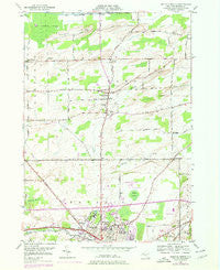 Batavia North New York Historical topographic map, 1:24000 scale, 7.5 X 7.5 Minute, Year 1950