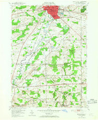 Batavia South New York Historical topographic map, 1:24000 scale, 7.5 X 7.5 Minute, Year 1950