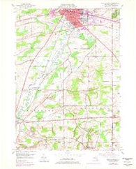Batavia South New York Historical topographic map, 1:24000 scale, 7.5 X 7.5 Minute, Year 1950