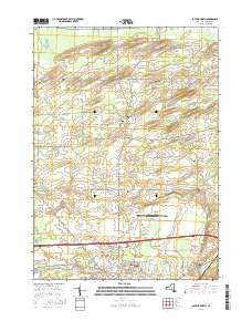 Batavia North New York Current topographic map, 1:24000 scale, 7.5 X 7.5 Minute, Year 2016