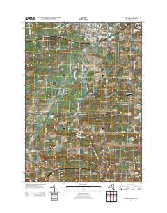Batavia South New York Historical topographic map, 1:24000 scale, 7.5 X 7.5 Minute, Year 2013