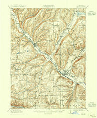 Bath New York Historical topographic map, 1:62500 scale, 15 X 15 Minute, Year 1910