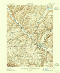 Bath New York Historical topographic map, 1:62500 scale, 15 X 15 Minute, Year 1910