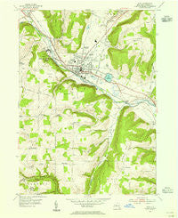 Bath New York Historical topographic map, 1:24000 scale, 7.5 X 7.5 Minute, Year 1953