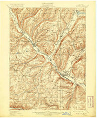 Bath New York Historical topographic map, 1:62500 scale, 15 X 15 Minute, Year 1910