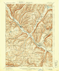 Bath New York Historical topographic map, 1:62500 scale, 15 X 15 Minute, Year 1910
