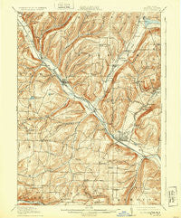 Bath New York Historical topographic map, 1:62500 scale, 15 X 15 Minute, Year 1910