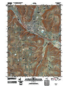 Bath New York Historical topographic map, 1:24000 scale, 7.5 X 7.5 Minute, Year 2010