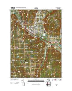 Bath New York Historical topographic map, 1:24000 scale, 7.5 X 7.5 Minute, Year 2013