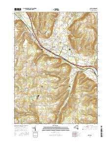 Bath New York Current topographic map, 1:24000 scale, 7.5 X 7.5 Minute, Year 2016