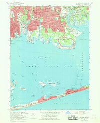 Bay Shore East New York Historical topographic map, 1:24000 scale, 7.5 X 7.5 Minute, Year 1967