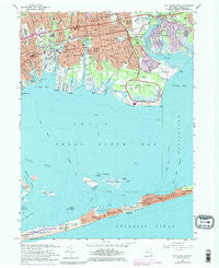 Bay Shore East New York Historical topographic map, 1:24000 scale, 7.5 X 7.5 Minute, Year 1967