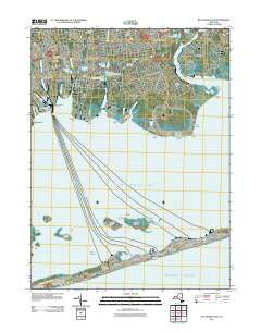 Bay Shore East New York Historical topographic map, 1:24000 scale, 7.5 X 7.5 Minute, Year 2011