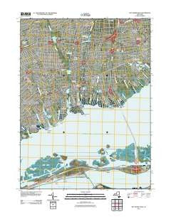 Bay Shore West New York Historical topographic map, 1:24000 scale, 7.5 X 7.5 Minute, Year 2011