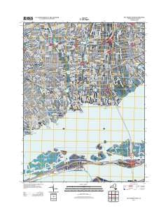 Bay Shore West New York Historical topographic map, 1:24000 scale, 7.5 X 7.5 Minute, Year 2013