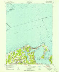 Bayville New York Historical topographic map, 1:24000 scale, 7.5 X 7.5 Minute, Year 1954