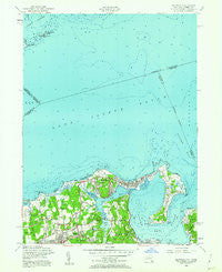 Bayville New York Historical topographic map, 1:24000 scale, 7.5 X 7.5 Minute, Year 1954