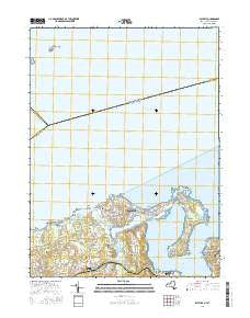 Bayville New York Current topographic map, 1:24000 scale, 7.5 X 7.5 Minute, Year 2016