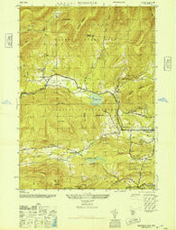 Bearsville New York Historical topographic map, 1:24000 scale, 7.5 X 7.5 Minute, Year 1946