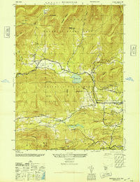 Bearsville New York Historical topographic map, 1:24000 scale, 7.5 X 7.5 Minute, Year 1946