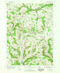 Beaver Dams New York Historical topographic map, 1:24000 scale, 7.5 X 7.5 Minute, Year 1953